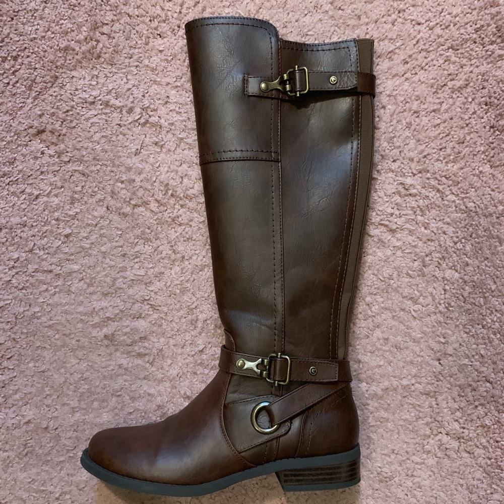 Like New G by Guess Dark Brown Tall Riding Boots